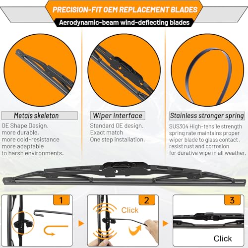 OEM Windshield Wiper Blade Replacement for GMC Terrain Chevy Equinox