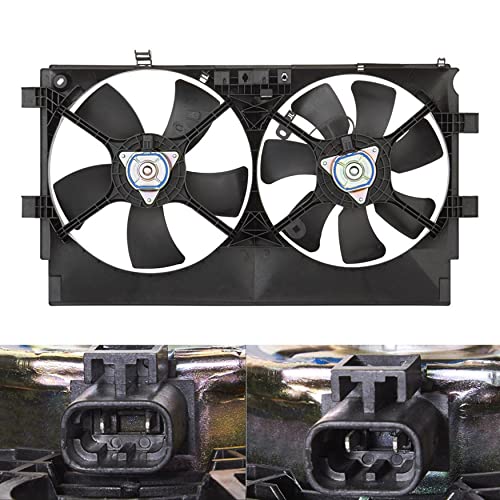 WFLNHB Radiator Cooling Fan Replacement for 2008-2017 Mitsubishi Lancer 622450 621-368