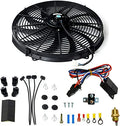 16 inch Electric Radiator Fan with Thermostat Wiring Switch Relay Kit