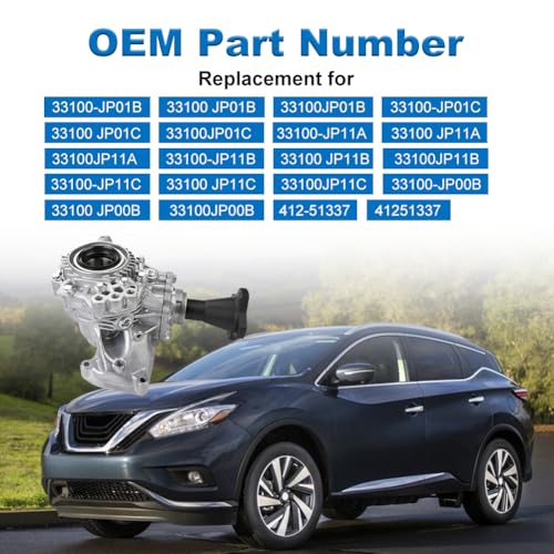 zayody Transfer Case Assembly Compatible with Infiniti JX35 2013 Nissan Murano 2009-2014 V6 3.5L AWD CVT Front Differential Transfer Case Replacement for ‎33100-JP11C 33100-JP00B 33100-JP01C 412-51337