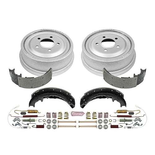 Power Stop KOE15265DK Autospecialty Rear Replacement Brake Kit-OE Brake Drums & Ceramic Brake Pads For Ford Ranger, Mazda B2300, Mazda B2500, Mazda B3000, Mazda B4000 [Model Specific]