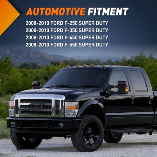 Nilight Fog Lights Assembly Compatible with 2008 2009 2010 FORD F-250 F-350 F-450 F-550 F250 F350 F450 F550 SUPER DUTY Clear Lens w/H10 12V 42W Bulbs