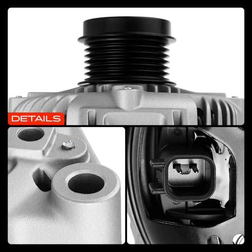 A-Premium Alternator Compatible with Chrysler 200 2011-2014, Town & Country 2011-2016 & Dodge Avenger 11-14, Grand Caravan 11-20, Journey 11-19 & Ram C/V & Volkswagen Routan, V6 3.6L, 12V 160A