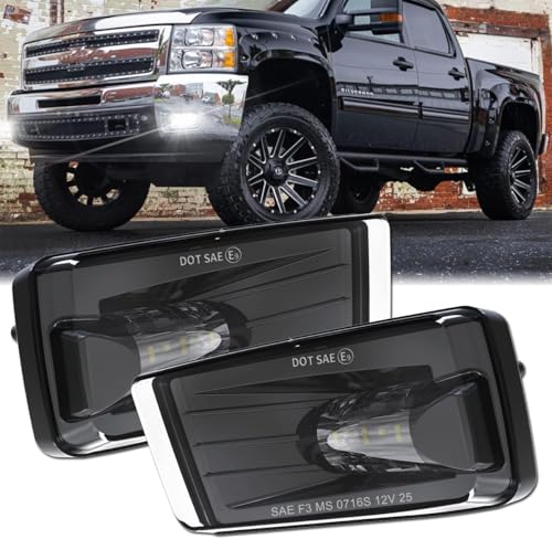 Z-OFFROAD Upgrade LED Fog Lights Bumper Driving Lamps for 2007-2014 Silverado 2007-2015 Suburban Tahoe 2007-2013 Avalanche Pick Up Truck - Black