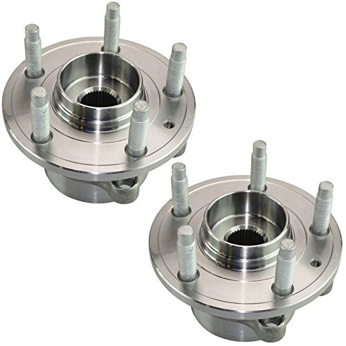 TRQ Left and Right Wheel Bearing and Hub Assembly Set 2 Piece Compatible with 2011-2012 Ford Explorer 2013-2019 Explorer Police Package Steel Wheels 2013-2019 Police Interceptor Utility