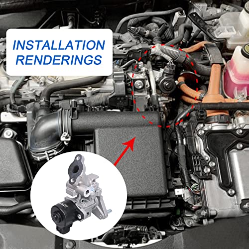 DICMIC EGR Valve & Gasket Kit for 2010-2012 Toyota Prius Replace# 04004-58137, 25620-37120