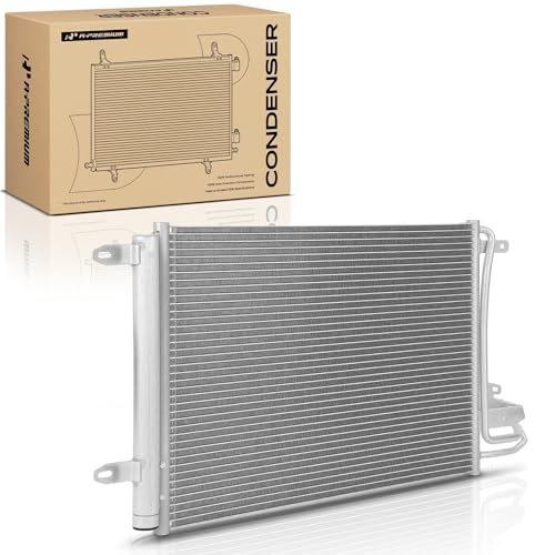 A-Premium Air Conditioning A/C Condenser Compatible with Volkswagen Jetta 2005-2010, Golf 2010-2014, GTI 2006-2014, Rabbit 2006-2009 & Audi A3/TT/TTS Quattro, Replace# 1K0820411D
