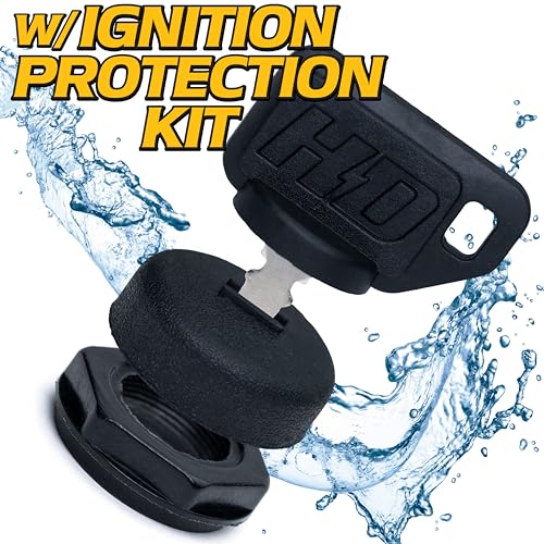 HD Switch Dual Protection Starter Ignition Key Switch Replaces Hustler 045898 Big Dog, Fits Super Z, Mini Z, Hydro Walk Behind, XR7, X-ONE, Z4, Mini FasTrak, FasTrak Sport Raptor OEM Upgrade & 2 Keys