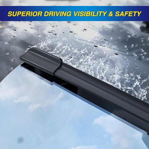 5 PLUS® Silicone Windshield Wipers Replacement for 2013-2021 BUICK Encore,2015-2021 CHEVY Trax Wiper Blades(Set of 3),Automotive Replacement Windshield Wiper Blades For My Car-26"/14"/10"