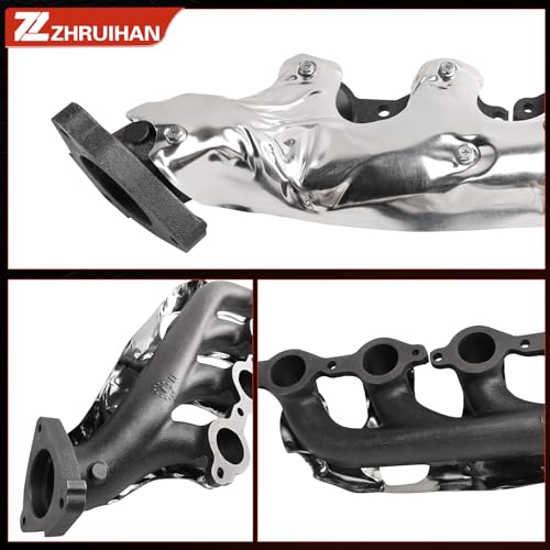 ZHRUIHAN Right Exhaust Manifold Kit with Includes Required Gaskets And Hardware Compatible with Escalade Avalanche Cheyenne Express Silverado Suburban Tahoe 674-732 EPA Complian