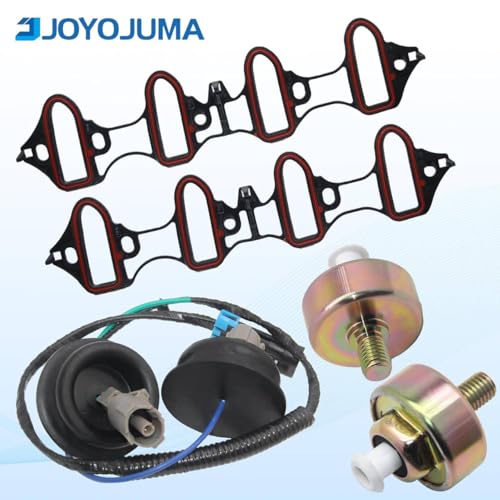Knock Sensors Wiring Harness and Intake Manifold Gasket Kit for Chevy Suburban Silverado Avalanche Tahoe GMC Sierra Yukon, for Cadillac & More GM Vehicles | Replace# 12601822 12589867 917-033