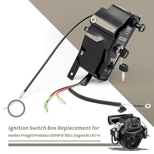 YIYANTO Ignition Switch Box Replacement for Harbor Freight Predator 22HP 670cc V-Twin Gas Engine 61614 Control Box/Throttle Cont