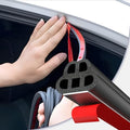 alophoty 53.8 Ft Car Door Seal Strip Universal Self Adhesive Automotive Weather Stripping, Double Layer 5-Hole Car Door Soundproofing Strip, Rubber Seal Strip for Cars Trucks SUVs RVs