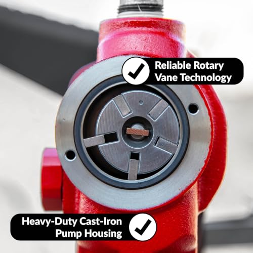 Fill-Rite FR1210H 12V 15 GPM Fuel Transfer Pump with Discharge Hose & Manual Nozzle | Gasoline, Diesel, Kerosene, Ethanol & Methanol Blends & Biodiesel