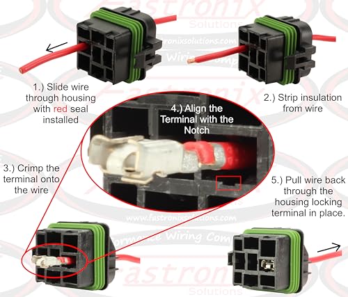 Fastronix 50/30 Amp Weatherproof Automotive Relay and Socket Parts Kit
