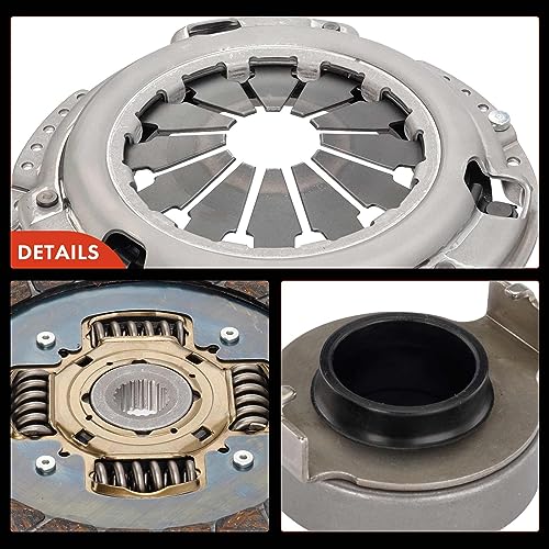 A-Premium Transmission Clutch Kit Set Compatible with Honda Civic 1992-2005, Civic del Sol 1993-1995, 1.5L 1.6L 1.7L, Replace# 22300P2E003, 621302177