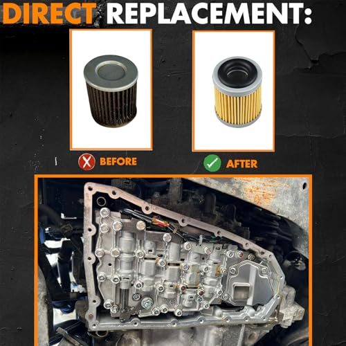 MEMOEO RE0F10A RE0F10B JF011E Transmission Filter Oil Pan Gasket Kit 05191890AA Compatible with Jeep Nissan Dodge Mitsubishi Compass Patriot Rogue Sentra Lancer Outlander Caliber