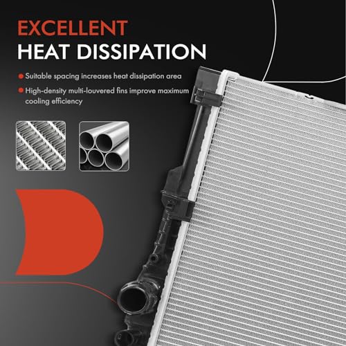 A-Premium Engine Coolant Radiator Assembly Compatible with BMW 550i xDrive 2018, 750i/750i xDrive 2016-2019, Alpina B7 2017-2020, M550i xDrive 2018, 4.4L, Replace# CR2630000P