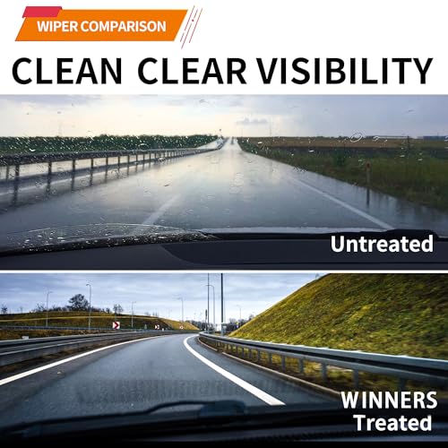 WINNERS Windshield Wiper Blades for 2024 2025 2026 Chevy Trax - Front & Rear Set, OEM Exact Fit, All-Season Rubber with Premium Aerodynamic Design