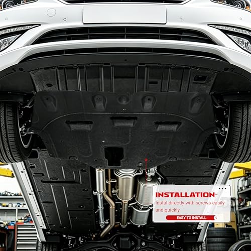 ECOTRIC Engine Splash Shield Compatible with 2015-2017 Hyundai Sonata Front Lower Engine Cover Flocking Process Replacement for 29130C1000 29130C2100 HY1228188