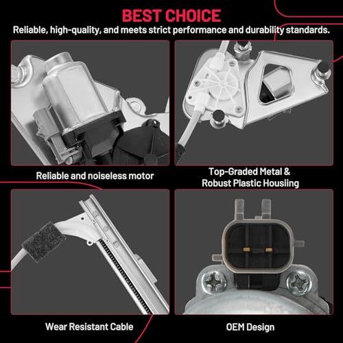 BDFHYK 741-526 Power Window Regulator with Motor Front Left for 2002-2007 Liberty 2002 2003 2004 2005 2006 2007 02 03 04 05 06 07