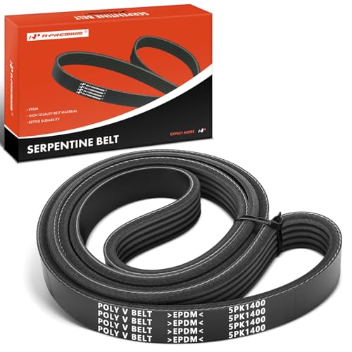 A-Premium 55.13 Inch Engine Serpentine Drive Belt Compatible with Chevrolet Cruze 2012-2015, Cruze Limited 2016 & Saturn SL 1992-2001, SC1 1993-1999, SL1 1992-2001, SW1 1993-1999 - Replace 5PK1398