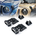Xprite Aluminum Hood Latches Catch Kit for Jeep Wrangler JK JKU 2007-2018 & 2018-2026 Jeep Wrangler JL JLU Gladiator JT - Pair