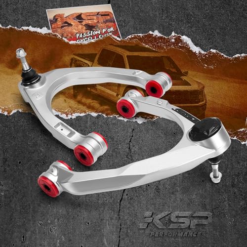 KSP Silverado Upper Control Arms, 2-4" Aluminum Forged Control Arm Compatible With Ch-evy Silverado GMC Sierra 1500 2007-2018,2pcs Aftermarket UCA With Flexible Ball Joint