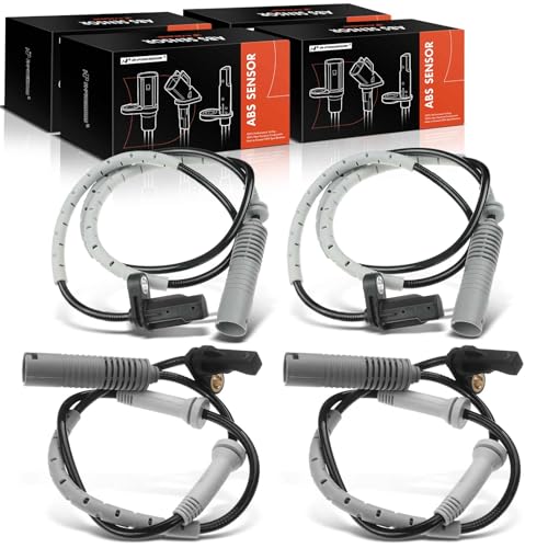 A-Premium 4PC Set Front Rear ABS Wheel Speed Sensor Compatible with BMW 323i 325i 2006, 328i 2007-2011, 128i 2008-2013, Front & Rear Driver & Passenger Side