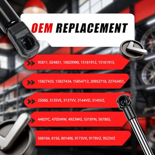 Vepagoo 6156 Rear Hatch Struts for Chevy Suburban/Tahoe 2007-2014, 2 Pcs