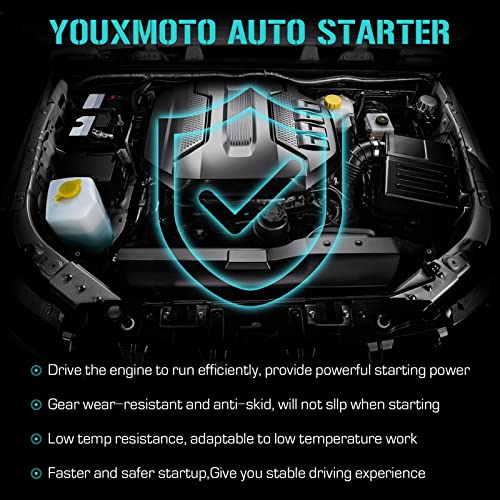 6674 Starter for Ford Escape 2.3L 2.5L 2005-2012, Focus 2.0L 2.3L 2003-2010, Explorer 2.0L 2012-2013, Transit Connect 2.0L 2010-2013, for Mazda Tribute Mercury Mariner 2.3L 2.5L 2005-2010