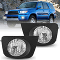 Nilight Fog Lights Assembly Compatible with 2006 2007 2008 2009 Toyota 4runner Left Driver and Right Passenger Side Clear Lens Fog Lamps Replacement 9006 12V 51W Bulbs