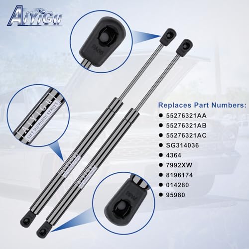 AiYiGu 4364 Front Hood Struts Shocks Lift Supports Gas Spring 2 PCS