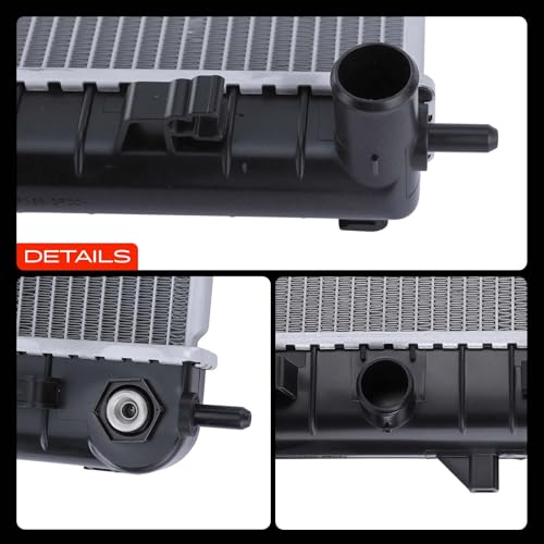 A-Premium Engine Coolant Radiator with Transmission Oil Cooler Compatible with Chevy Cobalt 2005-2010 & Pontiac G5 2007-2010 & Pontiac Pursuit 2005-2006 & Saturn Ion, Auto trans., Replace# 52482167