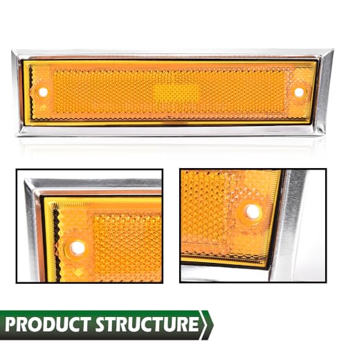 GRAND ORANGE Marker Lights Fit Blazer/Jimmy/Suburban C/K R Truck 1981-1991
