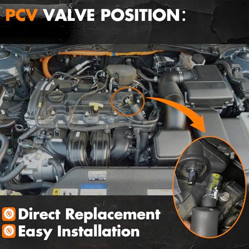 MEMOEO PCV Valve 26740-2G000 045-0404 Compatible with Hyundai kia Genesis Elantra Sonata GT Genesis Coupe Kona Santa Fe Tucson Forte Soul Optima Rondo Seltos Sorento 1.6L 1.8L 2.0L 2.4L 3.3L PCV490