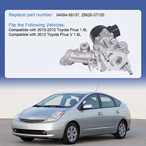 DICMIC EGR Valve & Gasket Kit for 2010-2012 Toyota Prius Replace# 04004-58137, 25620-37120