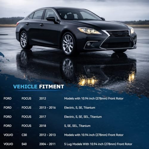 Detroit Axle - Front Brake Kit for Ford 2013-2018 C-Max 2012-2018 Focus