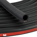 D Shape Rubber Seal Strip,3/4" Large Door Weather Stripping Self-Adhesive EPDM Rubber,Automotive Weather Stripping for Fill Gaps, Apply to Car,Truck,RV,Boat and Home Application (Black, 6Ft)