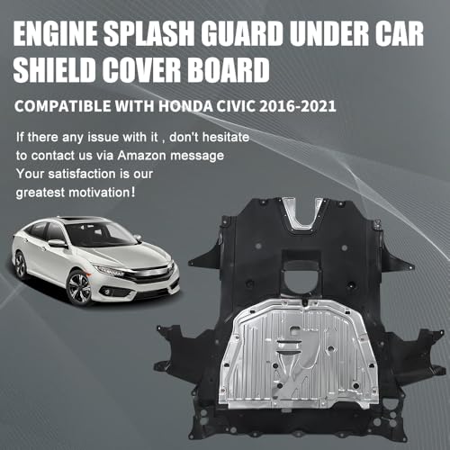 Lower Engine Splash Shield Guard Compatible with Honda Civic 2016-2021