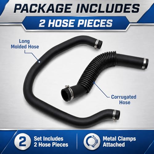 FZJDSD Engine Upper & Lower Radiator Coolant Hose Kit Fit for Cadillac Escalade GMC Yukon Chevy Silverado 1500 2500 3500 Suburban 2007-2014#22827731 22827735 15274730 15037656