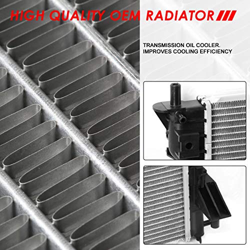 Auto Dynasty Radiator Compatible with 2005-2014 Ford Mustang 3.7L 3.9L 4.0L 4.6L 5.0L AT MT, DPI 2789 Factory Style 1-Row Cooling Radiator, Aluminum Core