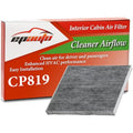 EPAuto CP819 (CF11819) Cabin Air Filter with Activated Carbon, Replacement for Hyundai Santa Fe, Kia Optima, Chevy Equinox, GMC Terrain, Saturn Vue - Fits 2008–2021 Models