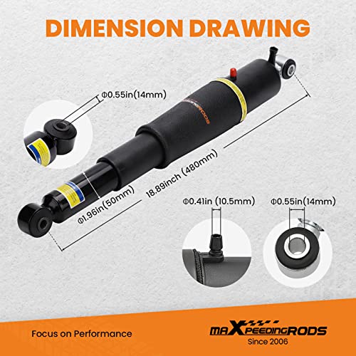maXpeedingrods 2PCS Rear Air Shocks Suspension Struts for Cadillac Escalade for Chevy Tahoe Suburban 1500 for GMC Yukon 2000-2014 25979391 25979393 25979394