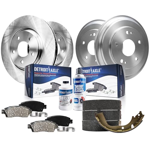 Detroit Axle - Brake Kit for 2006-2011 Honda Civic Disc Brake Rotors and