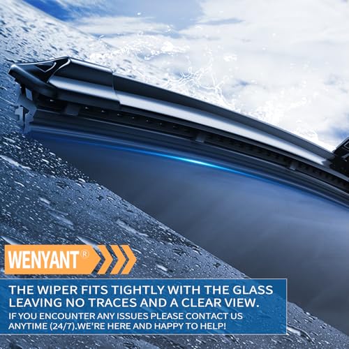 Wenyant 20"/20"/12" Windshield Wipers Compatible with Ford Escape 2008 2009 2010 2011 2012 Front and Rear Wiper Blades for My Car Original Equipment Automotive Replacement (Set of 3)
