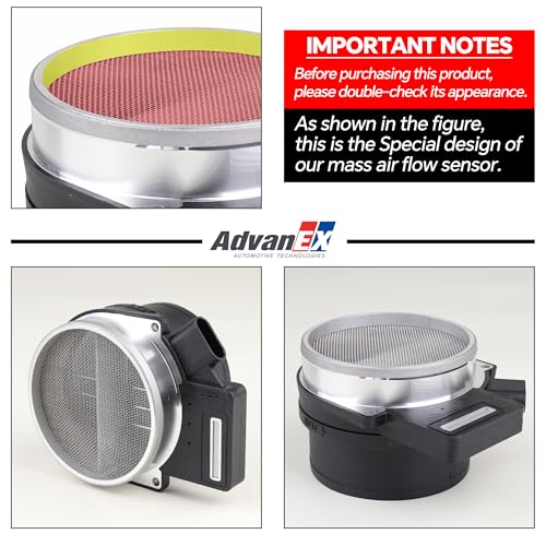 AdvanEX Mass Air Flow Sensor MAF Compatible with Chevrolet Silverado Suburban Escalade Tahoe Yukon 99-07 /Cadillac Rainier Deville Eldorado 00-05 /Pontiac 05-06 Replaces OE 213 4160 25318411 86-8411