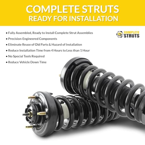 COMPLETESTRUTS Front Quick Complete Strut Assemblies with Coil Springs Replacement for 2002-2006 Honda CR-V - Set of 2