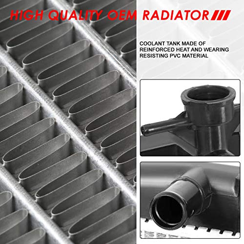 Auto Dynasty Radiator Compatible with 2011-2014 Mazda 2 AT MT, DPI 13233 Factory Style 1-Row Cooling Radiator, Aluminum Core