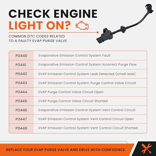 Vapor Canister Purge Valve Solenoid EVAP Purge Valve Solenoid Compatible with 2012-2021 Buick Encore Chevy Cruze Sonic Trax with 1.4L L4 Replaces 55573017 911-409